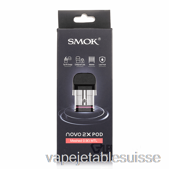 Vape Suisse Smok Novo 2x Dosettes De Remplacement Dosettes Mtl Maillées 0,6ohm